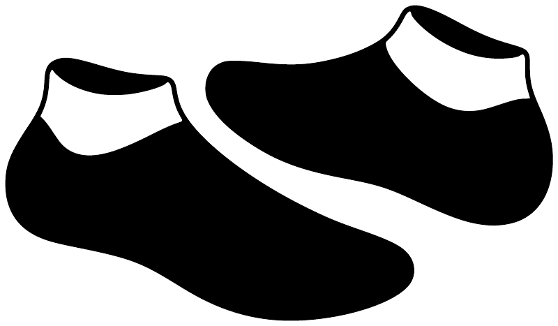 Soccer boot pair vinyl decal with black boots and white accents
