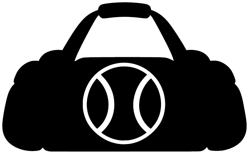 Black cloud-shaped vinyl decal with white softball symbol