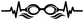 Black pulse line vinyl decal graphic with swimmer goggles and wave accents on white