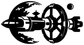 Black starship docking ship vinyl decal with planet and ringed engine detail