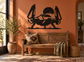 Black starship landing craft vinyl decal with wing-fold design