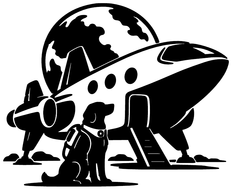 StarshipCX025 — Original Rocket and Dog ; preview rendered from the saved vector PDF