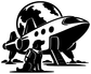 StarshipCX025 — Original Rocket and Dog ; preview rendered from the saved vector PDF