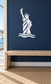 Harbor Liberty vinyl decal of white Statue of Liberty with torch, crown, and waves