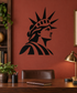 Statue of Liberty side-profile vinyl decal, black silhouette with crown.