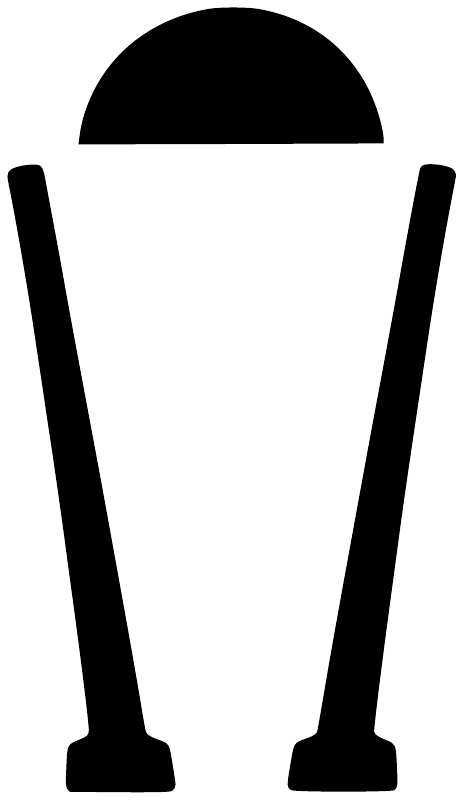 Stilts sunrise car vinyl decal: black trash can silhouette with half-sun