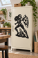Vinyl decal of a black heroine holding a faceted crystal shield