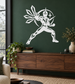 White Prism Ranger superhero vinyl decal with starburst and helmeted figure