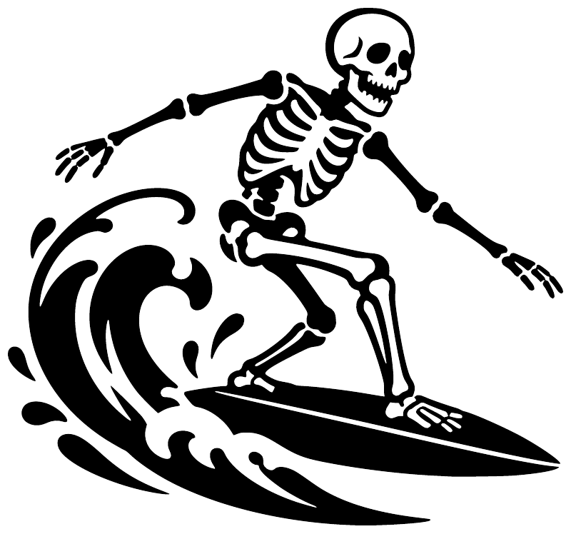 SurfingCX015 - Surfing Skeleton ; preview rendered from the saved vector PDF