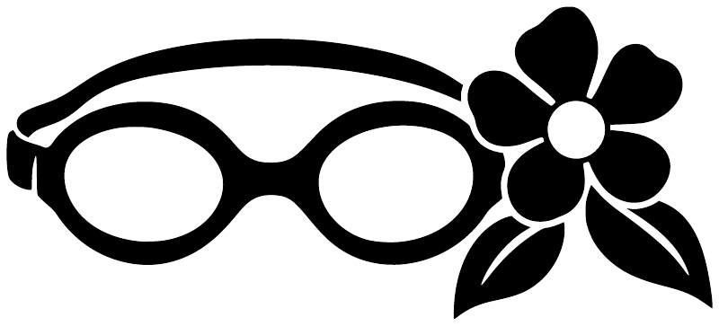 SwimmingCX017 - Swimming Goggles and Bloom; preview rendered from the saved vector PDF
