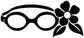 SwimmingCX017 - Swimming Goggles and Bloom; preview rendered from the saved vector PDF