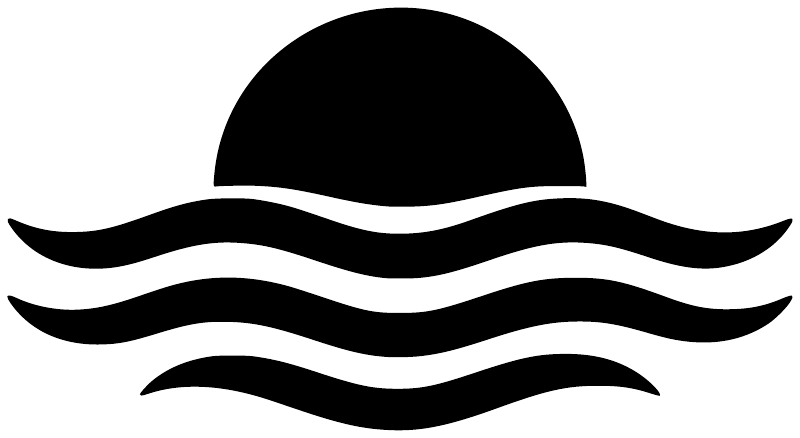 SwimmingCX019 - Swimming Sunrise Lanes; preview rendered from the saved vector PDF
