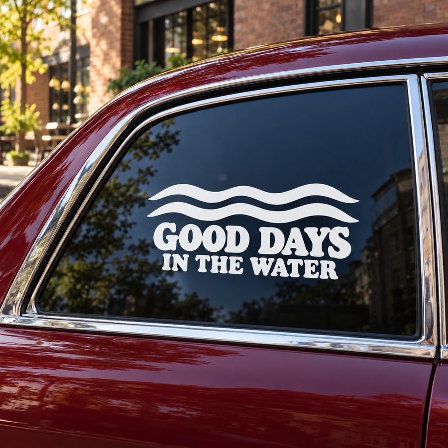 SwimmingCX025 - Swimming Good Days in the Water; illustrative application of the exact PDF artwork