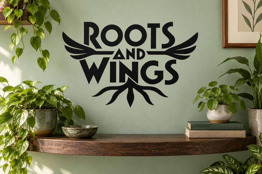 TattooCX023 - Roots and Wings; illustrative application of the exact PDF artwork