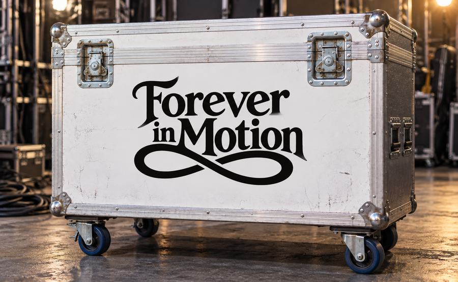 TattooCX027 - Forever in Motion; illustrative application of the exact PDF artwork
