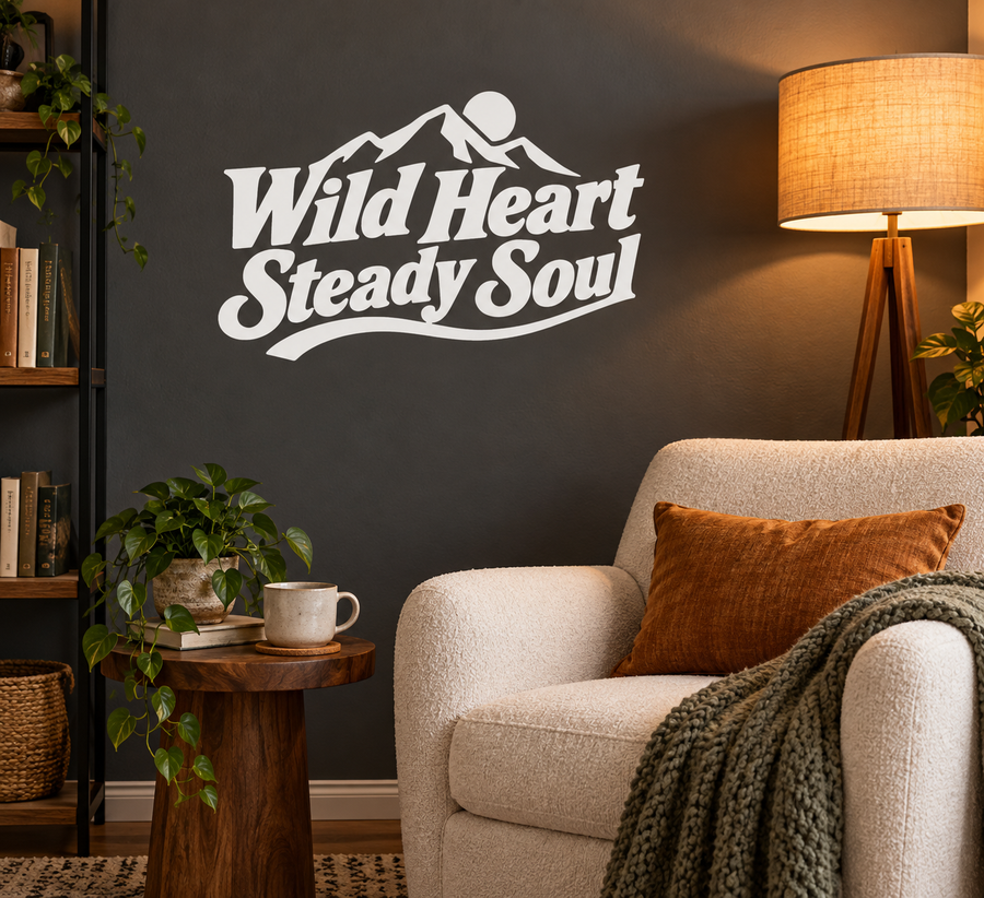 TattooCX029 - Wild Heart Steady Soul; illustrative application of the exact PDF artwork