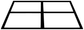 Tennis court frame club vinyl decal graphic with black outline and white panels