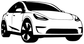 TeslaCX008 — Model Y Three Quarter Contour ; preview rendered from the saved vector PDF