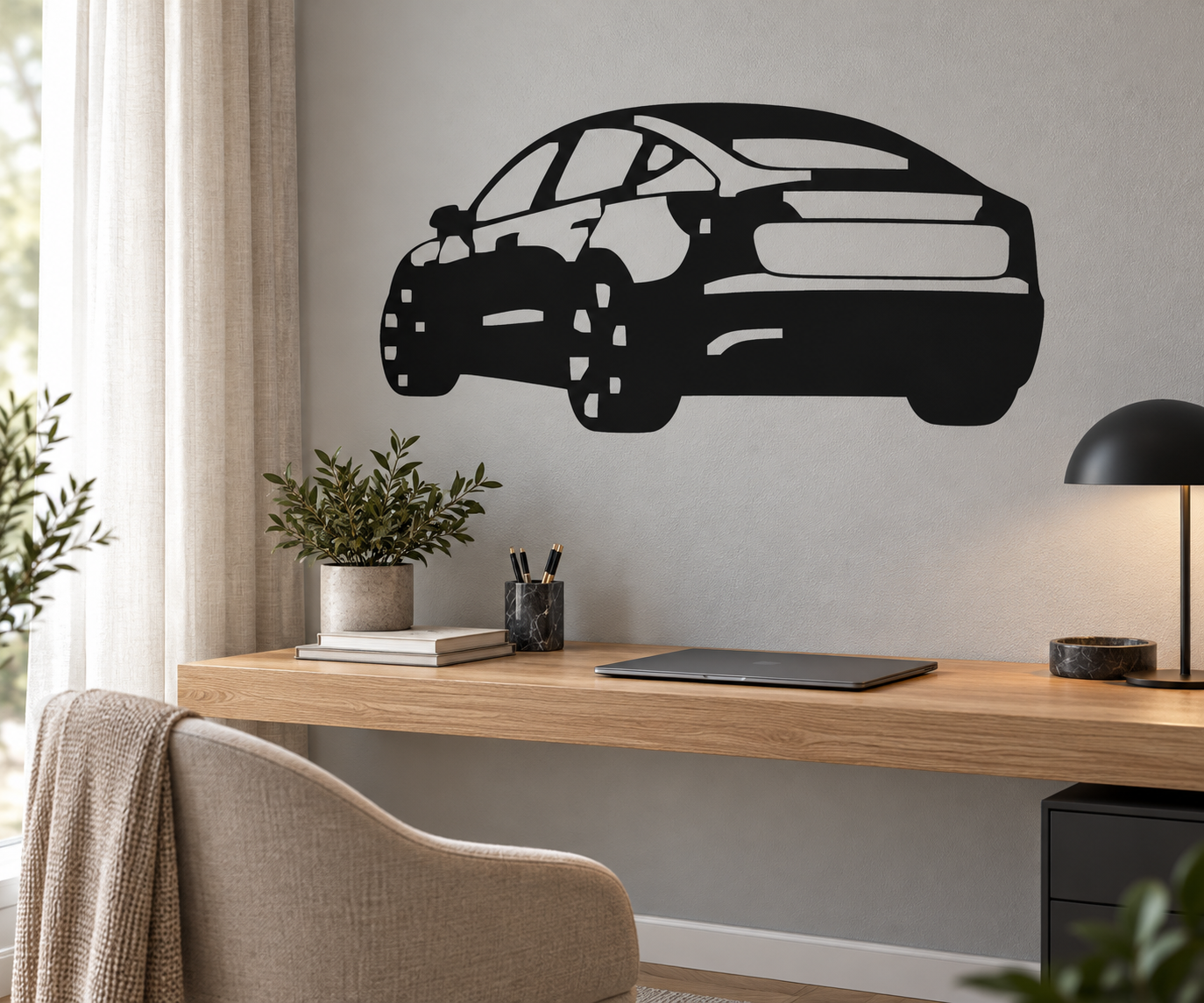 TeslaCX013 — Model 3 Rear Angle; illustrative application of the exact PDF artwork