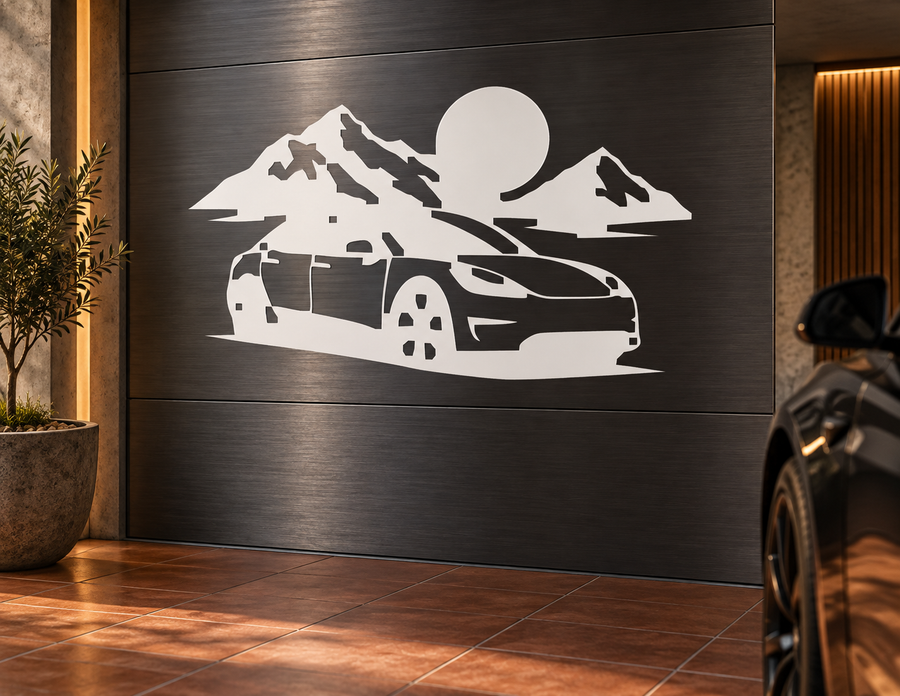 TeslaCX019 — Model 3 Mountain Drive; illustrative application of the exact PDF artwork