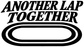 Vinyl decal with "ANOTHER LAP TOGETHER" text and oval ring design