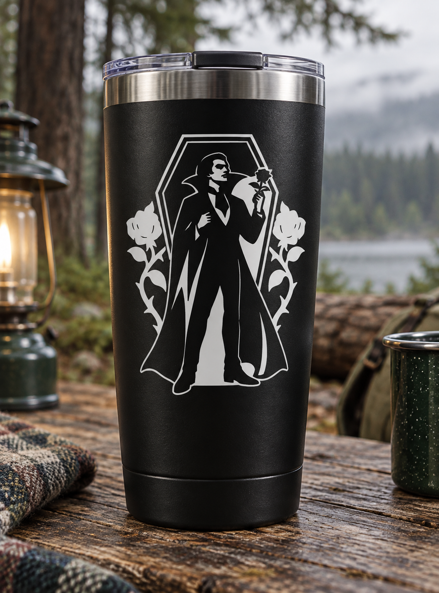 VampireCX029 — Rose Coffin Crest; illustrative application of the exact PDF artwork