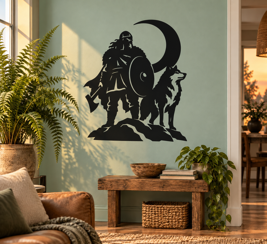 VikingCX029 — Wolf and Crescent; illustrative application of the exact PDF artwork
