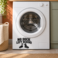 Vinyl decal with bold text "NO SOCK LEFT BEHIND" and black sock icons