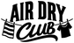 Air Dry Club vinyl decal logo reading “AIR DRY Club” with flag and stripes