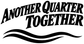 Black vinyl decal: Another Quarter Together with wave graphic