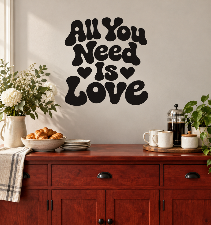 WeddingCX025 - All You Need Is Love; illustrative application of the exact PDF artwork