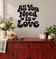 WeddingCX025 - All You Need Is Love; illustrative application of the exact PDF artwork