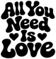 WeddingCX025 - All You Need Is Love ; preview rendered from the saved vector PDF