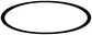 Vinyl decal oval outline, thick black border with white center
