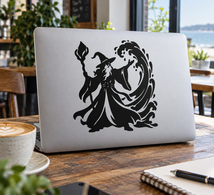 WizardCX024 — Sea Shell Tide Wizard; illustrative application of the exact PDF artwork