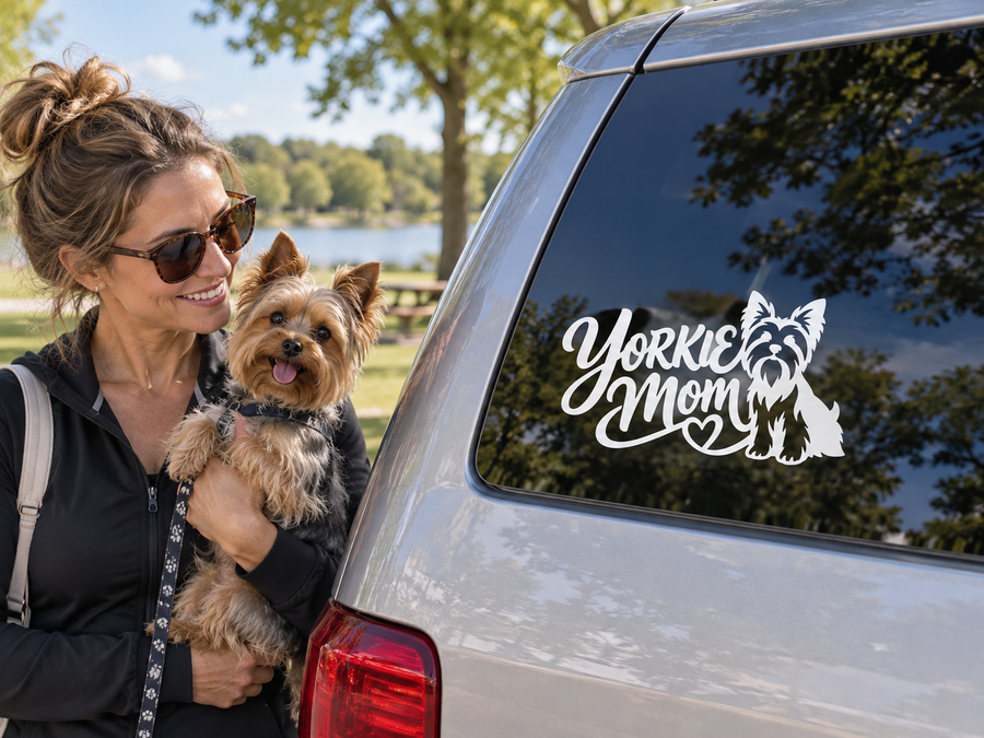 YorkshireTerrierCX021 - Yorkie Mom; illustrative application of the exact PDF artwork