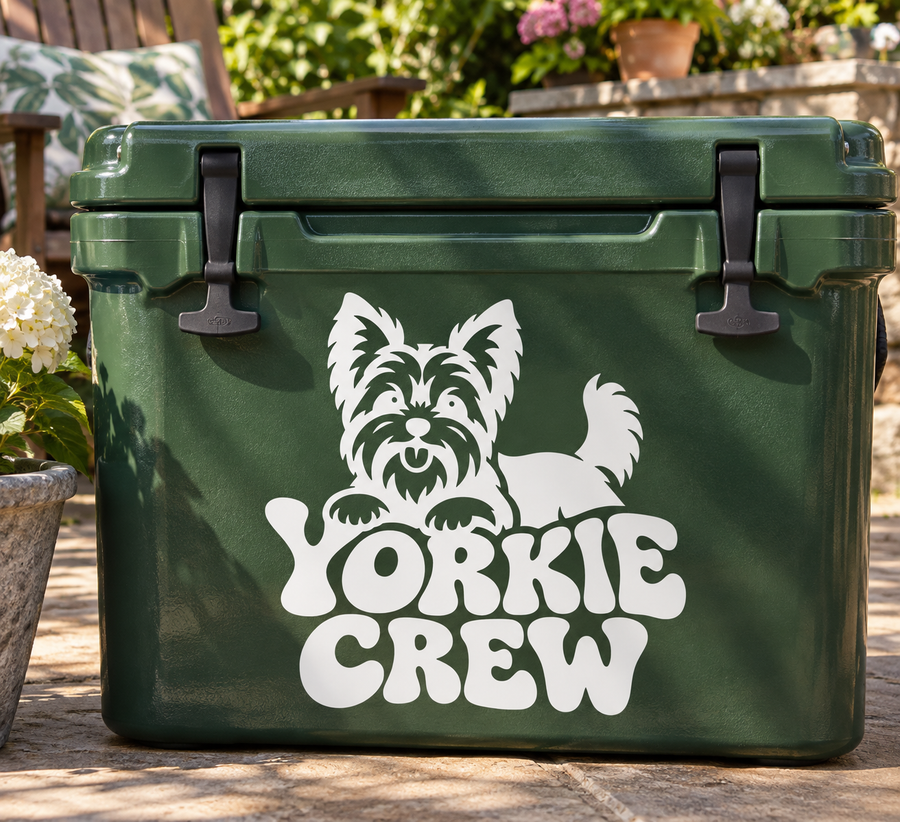 YorkshireTerrierCX030 - Yorkie Crew; illustrative application of the exact PDF artwork