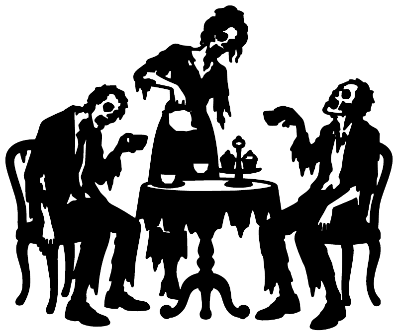 ZombieCX027 — Zombie Tea Party ; preview rendered from the saved vector PDF