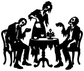 ZombieCX027 — Zombie Tea Party ; preview rendered from the saved vector PDF