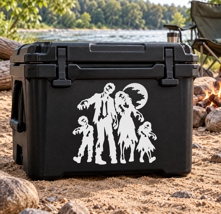 ZombieCX030 — Friendly Zombie Family; illustrative application of the exact PDF artwork