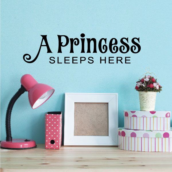 Image of A Princess Sleeps Here Magical Decal