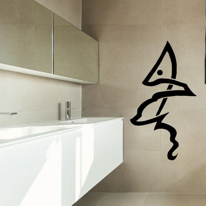 Image of Abstract Minimal Shark Decal