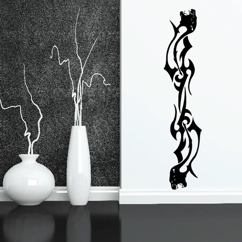 Image of Abstract Tiger Heads End Decal