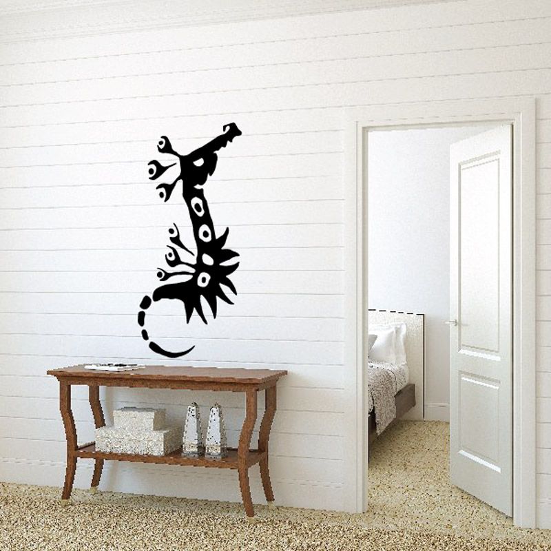 Image of Abstract War Seahorse Decal