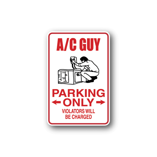 Image of AC Guy Parking Only Sticker