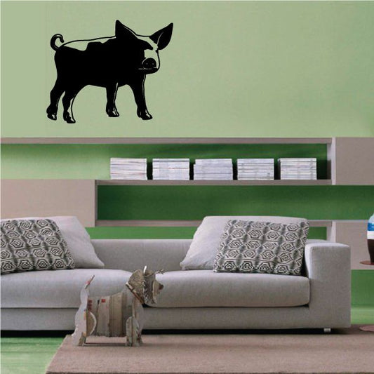 Image of Adorable Staring Pig Decal