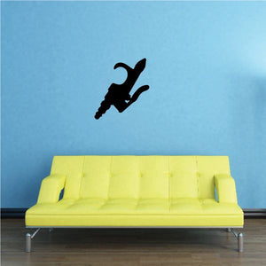 Air blower decal with black nozzle and fan icon
