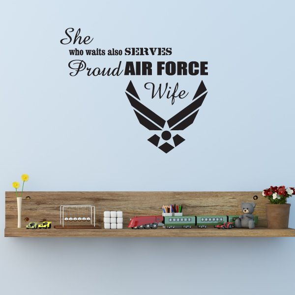 Image of Air Force Wife Decal