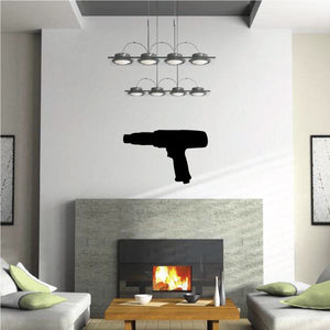 Wall decal of an air hammer tool silhouette