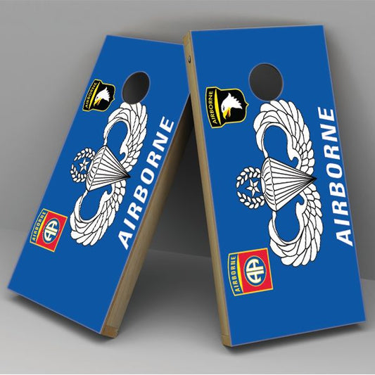 Airborne Cornhole Board Vinyl Decal Wrap